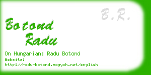 botond radu business card